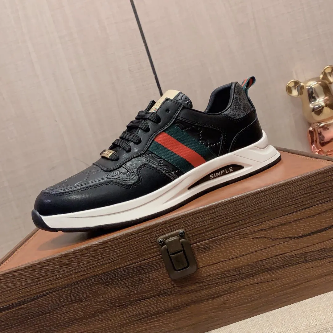 Men's Men's Shoes💰420💰💰🎩🎩[Lightning][Lightning] "Gucci*" The latest and most popular casual sports shoes, top brand [seduce] luxury~purchase, top~quality. [Strong] The upper is made of imported breathable cowhide with material ➕ breathable sheepskin feet (•) and fine workmanship. The original stylish and stylish soft rubber wear-resistant and non-slip outsole is light and comfortable on the feet. The real thing looks better when photographed in real life. 122: code: 38-44, can be customized to 45, 2️⃣ colors available